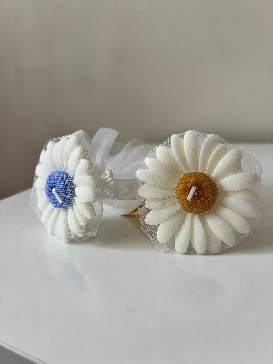 Detalle margarita con tul