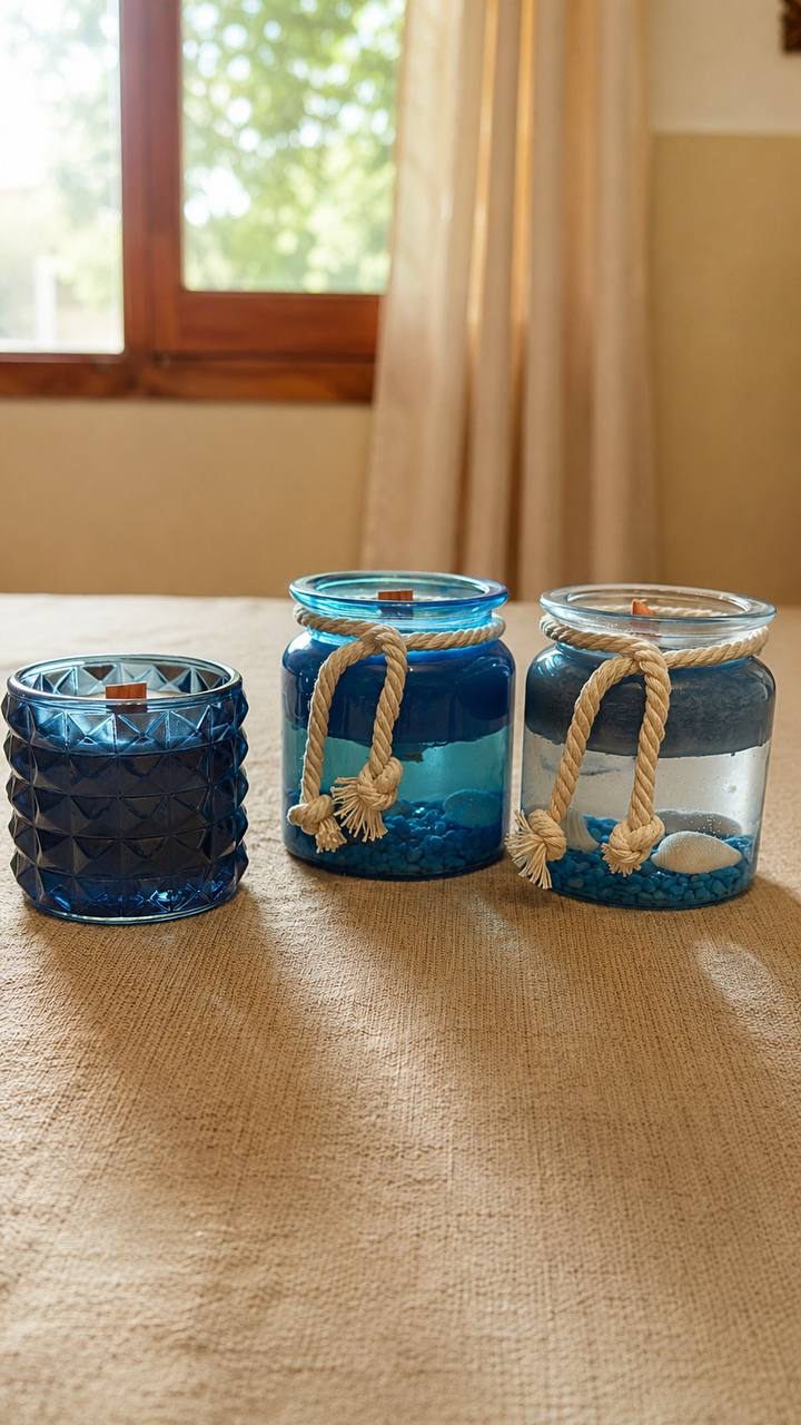 Velas en tarro de cristal